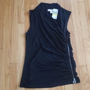 NEW Michael Kors V-Neck Side Zipper Size M